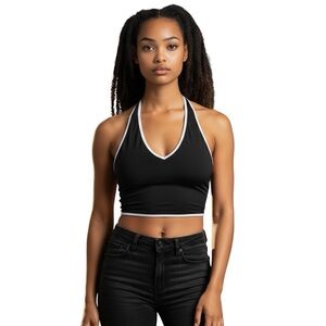 Black Halter Tank Top size small